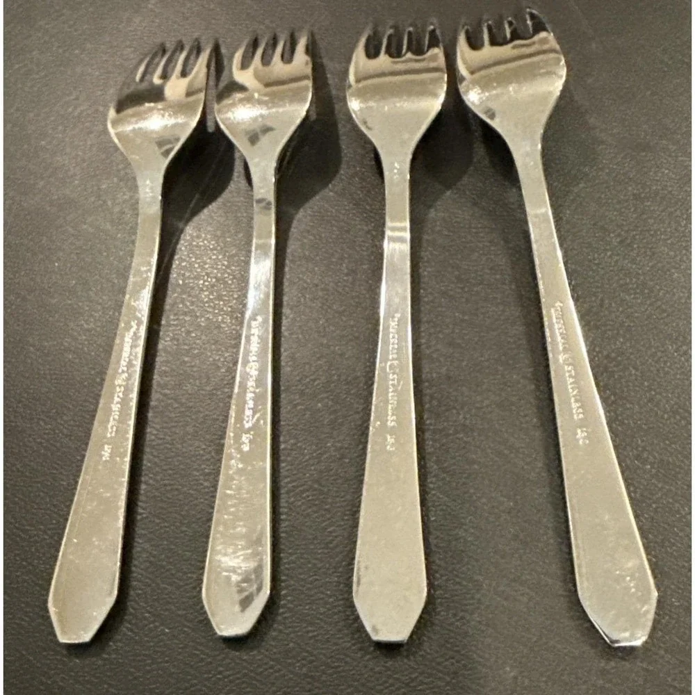 Imperial International Status Korea Salad Forks Fork Stainless Steel Set Of 4